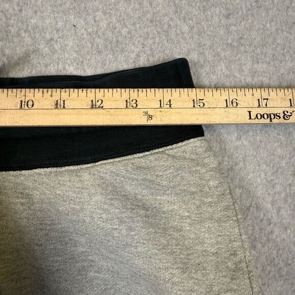 Nike Air Athletics Mens Size Small Elastic Waist Sweat Shorts Gray Black Pockets - Picture 5 of 7